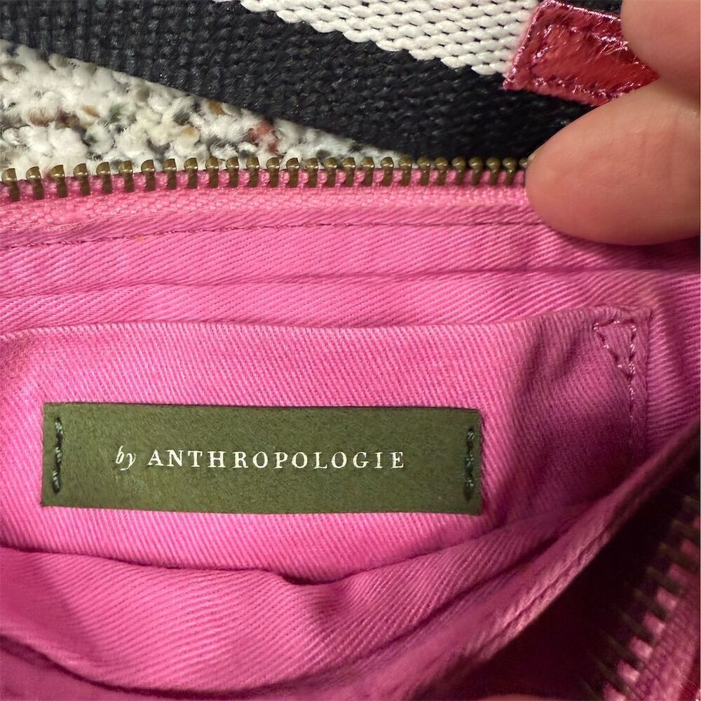 Anthropologie Women's Hot Pink Shimmery Clutch with Wrist Strap​ - Picture 5 of 8